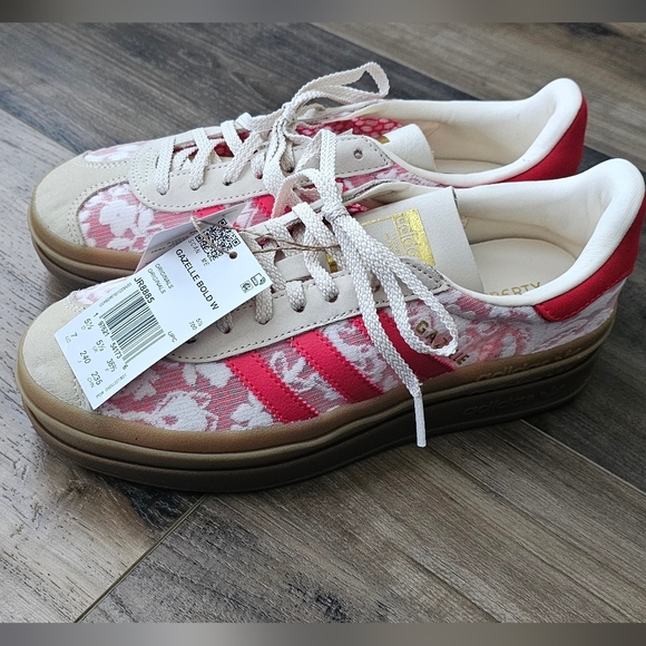 adidas Shoes - Adidas Gazelle Bold Red and White Sneakers